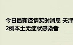 今日最新疫情实时消息 天津昨日新增6例本土确诊病例、192例本土无症状感染者