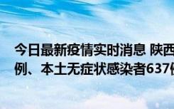 今日最新疫情实时消息 陕西11月20日新增本土确诊病例29例、本土无症状感染者637例