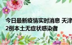 今日最新疫情实时消息 天津昨日新增6例本土确诊病例、192例本土无症状感染者