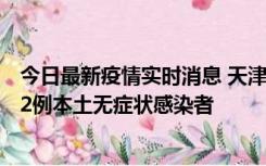 今日最新疫情实时消息 天津昨日新增6例本土确诊病例、192例本土无症状感染者