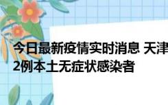 今日最新疫情实时消息 天津昨日新增6例本土确诊病例、192例本土无症状感染者