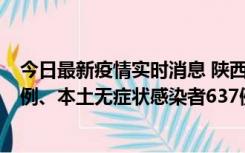 今日最新疫情实时消息 陕西11月20日新增本土确诊病例29例、本土无症状感染者637例