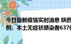 今日最新疫情实时消息 陕西11月20日新增本土确诊病例29例、本土无症状感染者637例