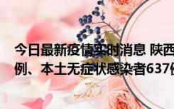 今日最新疫情实时消息 陕西11月20日新增本土确诊病例29例、本土无症状感染者637例