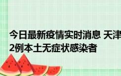 今日最新疫情实时消息 天津昨日新增6例本土确诊病例、192例本土无症状感染者