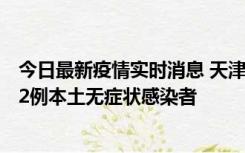 今日最新疫情实时消息 天津昨日新增6例本土确诊病例、192例本土无症状感染者
