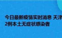 今日最新疫情实时消息 天津昨日新增6例本土确诊病例、192例本土无症状感染者