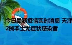 今日最新疫情实时消息 天津昨日新增6例本土确诊病例、192例本土无症状感染者