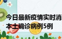 今日最新疫情实时消息 黑龙江12月17日新增本土确诊病例5例