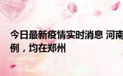 今日最新疫情实时消息 河南12月17日新增本土确诊病例30例，均在郑州