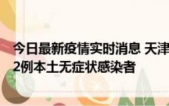 今日最新疫情实时消息 天津昨日新增6例本土确诊病例、192例本土无症状感染者