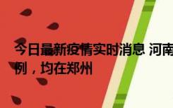 今日最新疫情实时消息 河南12月17日新增本土确诊病例30例，均在郑州