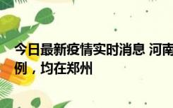 今日最新疫情实时消息 河南12月17日新增本土确诊病例30例，均在郑州
