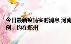 今日最新疫情实时消息 河南12月17日新增本土确诊病例30例，均在郑州