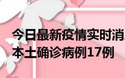 今日最新疫情实时消息 黑龙江12月19日新增本土确诊病例17例