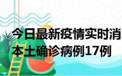 今日最新疫情实时消息 黑龙江12月19日新增本土确诊病例17例