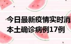 今日最新疫情实时消息 黑龙江12月19日新增本土确诊病例17例