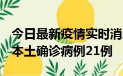 今日最新疫情实时消息 内蒙古12月19日新增本土确诊病例21例