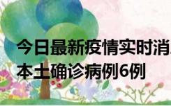 今日最新疫情实时消息 黑龙江12月20日新增本土确诊病例6例