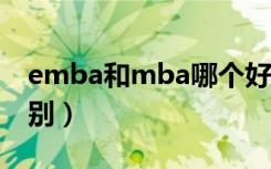 emba和mba哪个好考（EMBA和MBA的区别）