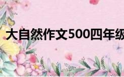 大自然作文500四年级（大自然作文500字）