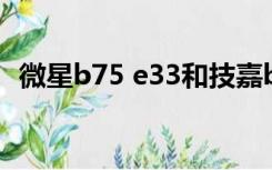 微星b75 e33和技嘉b75 d3v主板哪个好？