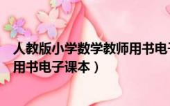 人教版小学数学教师用书电子版下载（人教版小学数学教师用书电子课本）