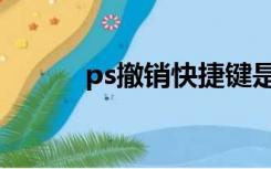 ps撤销快捷键是什么（ps撤销）