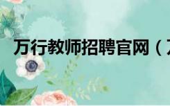 万行教师招聘官网（万行教师招聘信息网）