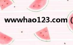 wwwhao123.com（www hao123 con）