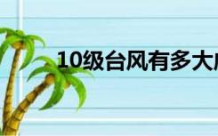 10级台风有多大威力（10级台风）