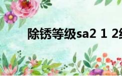 除锈等级sa2 1 2级（sa2 5级除锈）