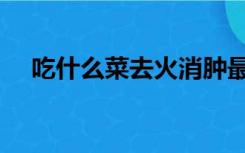 吃什么菜去火消肿最快（吃什么菜去火）