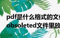 pdf是什么格式的文件（WOW里interface obsoleted文件里放的是什么）