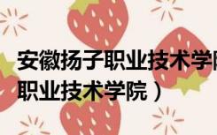 安徽扬子职业技术学院录取分数线（安徽扬子职业技术学院）