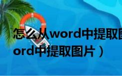 怎么从word中提取图片上的文字（怎么从word中提取图片）