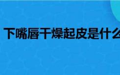 下嘴唇干燥起皮是什么病（下嘴唇干燥起皮）