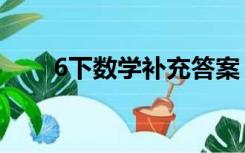 6下数学补充答案（6下数学书答案）