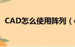 CAD怎么使用阵列（cad 里阵列怎么用啊）