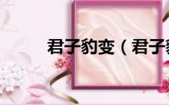 君子豹变（君子豹变是什么意思）