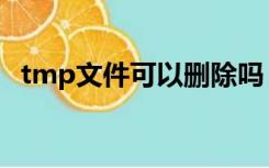 tmp文件可以删除吗（tmp文件可以删除）