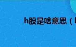 h股是啥意思（h股是什么意思）