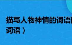 描写人物神情的词语四个字（描写人物神情的词语）