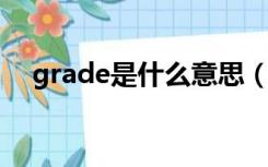 grade是什么意思（record是什么意思）