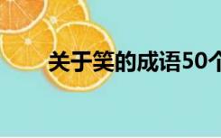 关于笑的成语50个（关于笑的成语）