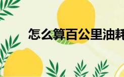 怎么算百公里油耗（怎么算变化率）