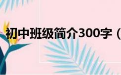 初中班级简介300字（初中班级简介100字）