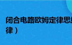 闭合电路欧姆定律思维导图（闭合电路欧姆定律）