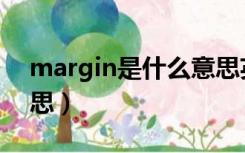 margin是什么意思英语（margin是什么意思）