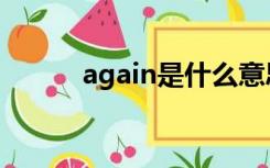 again是什么意思中文（again）